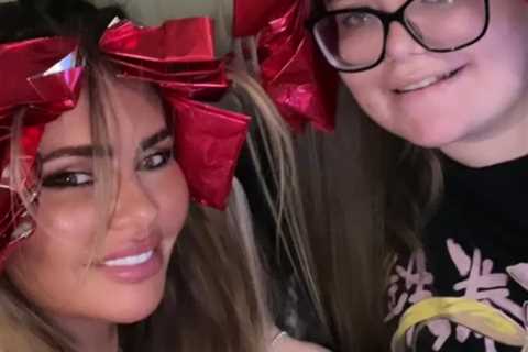 Chloe Sims poses with rarely seen daughter Madison as she reveals pics of family’s Christmas Day..
