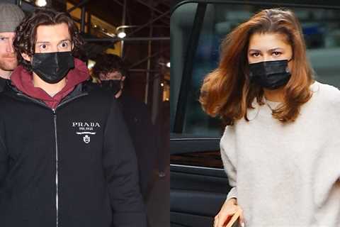 Tom Holland & Zendaya Spotted At NY Rangers Game With Boyfriend Hunter Schafer!  (Photos)