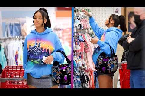 Rihanna Serves FIERCE Fashion While Shopping for Baby Clothes!