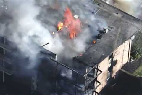 Shock video of Forestville fire shows flames ‘engulfing four floors’ and heavy smoke at Maryland..