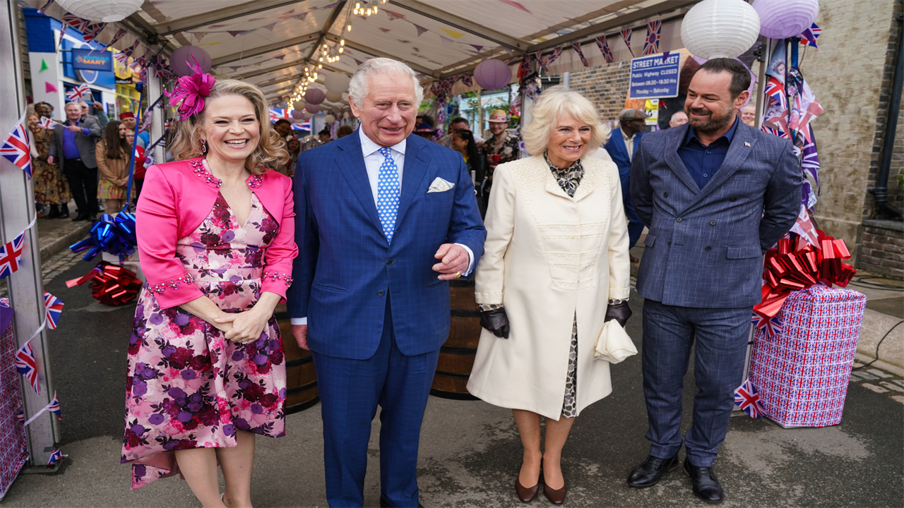 When are Prince Charles and Camilla on EastEnders?