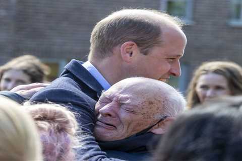 Prince William ditches royal rulebook as he hugs crying OAP on first walkabout after ‘revolution’..