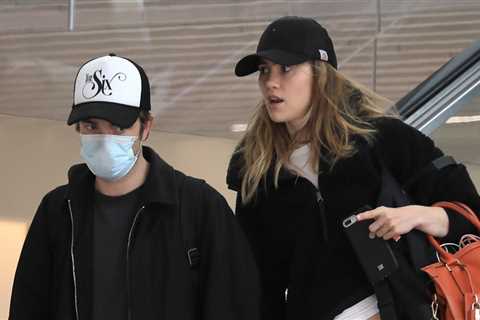 Robert Pattinson & Suki Waterhouse keep low key as they land in LA
