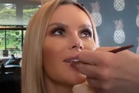 Britain’s Got Talent’s Amanda Holden films a close up of her cleavage in cheeky backstage video