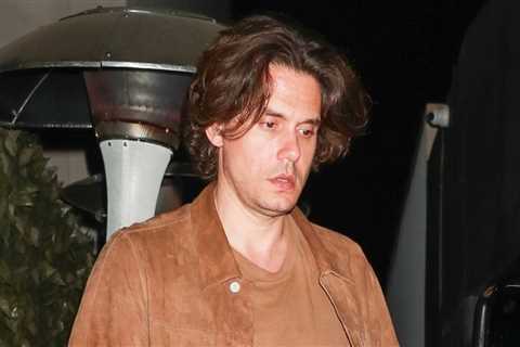 John Mayer meets friends for dinner in West Hollywood