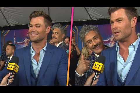 Taika Waititi CRASHES Chris Hemsworth’s Thor Premiere Interview