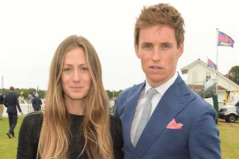 Eddie Redmayne attends the Royal Windsor Cup with his wife Hannah