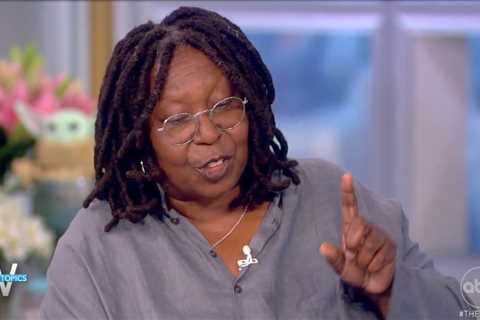 The View’s Whoopi Goldberg TRIPS over her words and repeats herself during cue card blunder on live ..