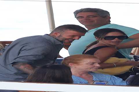 David and Victoria Beckham bump into Sarah Ferguson during holiday to Italy’s Amalfi Coast