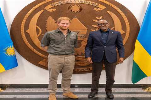 Prince Harry clocks up more air miles on unannounced Africa tour as he meets with Rwanda’s President