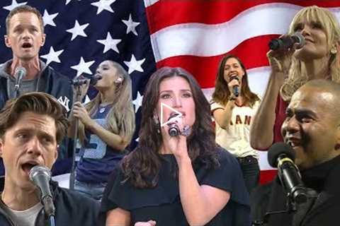 Idina Menzel, Aaron Tveit, and Your Favorite Broadway Stars Sing The Star-Spangled Banner