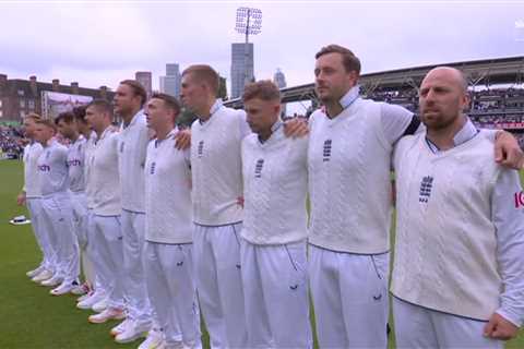 Emotional England cricketers sing ‘God Save the King’ and pay respects to The Queen before South..