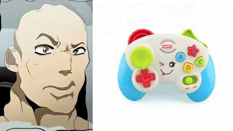 The Rock reacts to gamepad : (the rock eyebrow raise)