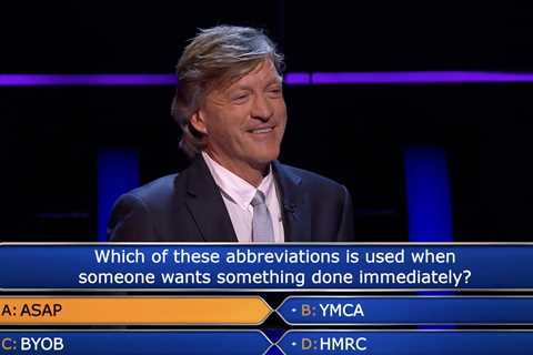 Who Wants To Be A Millionaire viewers in tears as Richard Madeley calls Jeremy Clarkson by wrong..