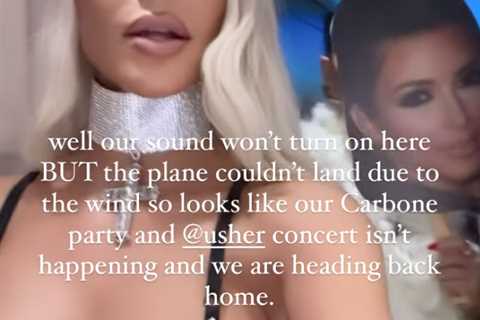 Kim Kardashian has birthday disaster as $72M private jet is forced to make emergency landing on way ..