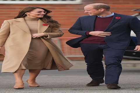 Princess Kate looks chic in head-to-toe camel as she visits community hub with Prince William
