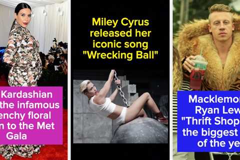 65 Pop Culture Moments That Happened In 2013, That Feel Both Like 10 Years Ago And 25 Years Ago