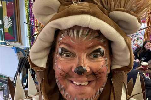 EastEnders star looks unrecognisable after transforming into hedgehog for Christmas panto