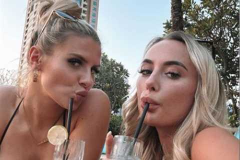 Love Island’s Chloe Burrows and Millie Court sizzle in bikinis on boozy trip to Dubai