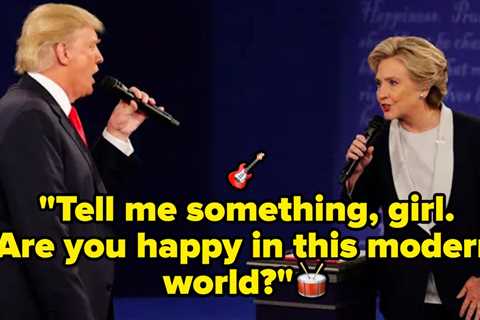 A Picture Of Donald Trump And Hillary Clinton Debating Has Turned Into A Very, Very Funny Meme