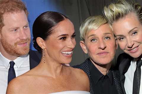 Prince Harry and Meghan Markle Attend Ellen DeGeneres Vow Renewal with Portia