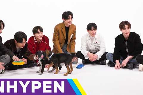 ENHYPEN Played With Puppies And It Was So Cute That My Heart Grew Three Sizes