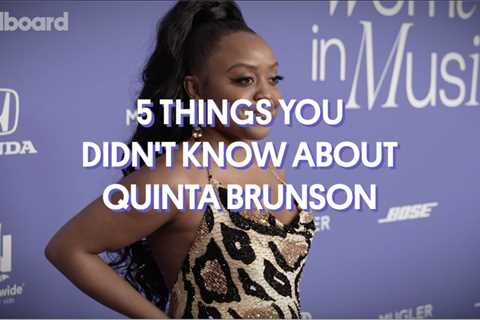 Here Are Five Things You Didn’t Know About Quinta Brunson | Billboard Women In Music Awards 2023