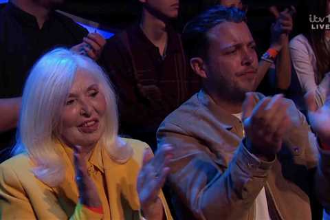 Joey Essex’s rarely seen nan Linda looks glamorous as she cheers him on from Dancing On Ice audience