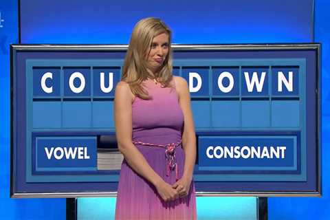 Countdown’s Colin Murray distracted by Rachel Riley’s ‘hippy’ dress – and she’s not impressed