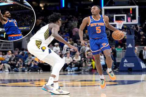 Knicks use rare offensive feat to beat Pacers for fifth straight win