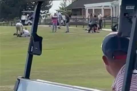 Former MMA fighters beat down dads on golf course in shocking video