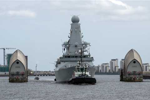 Inside Britain’s most powerful warship which will guard London from drone attacks during the..
