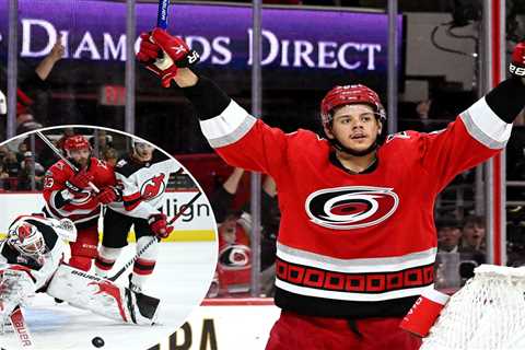 Hurricanes suffocate Devils in lopsided second-round opener