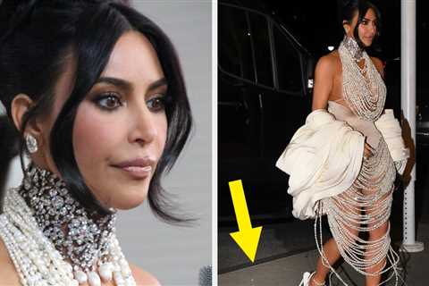 Kim Kardashian Had A Wardrobe Malfunction At This Year's Met Gala