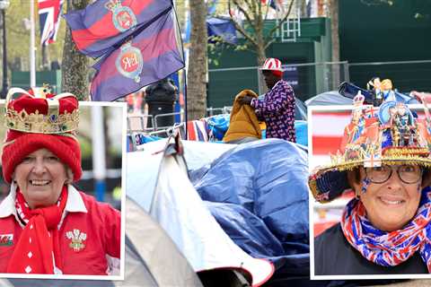 Royal superfans from around the world set up camp in the Mall to get best spot for historic..