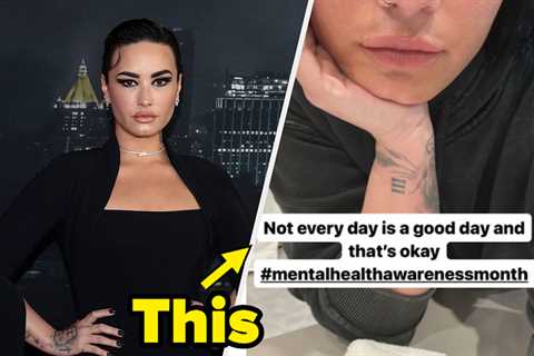 Demi Lovato Shared An Intimate Crying Photo For Mental Health Awareness Month