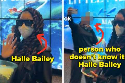 Halle Bailey Disguised Herself To Watch The Little Mermaid In Theaters, And She Looked Almost..