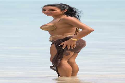 Coronation Street’s Arianna Ajtar looks incredible in gold bikini on the beach in Barbados