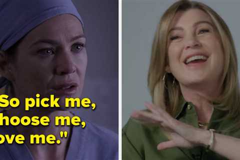 Ellen Pompeo Shared Her Mixed Feelings About Originating That “Pick Me, Choose Me, Love Me” Line