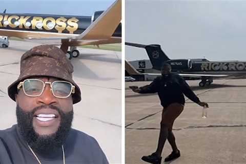 Rick Ross Debuts 18-Passenger Plane Ahead of MMG Pool Party