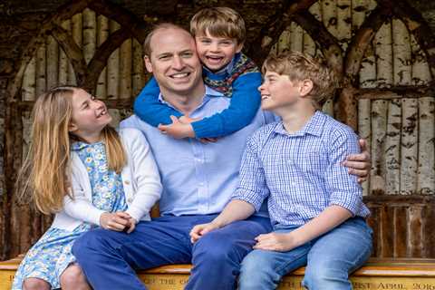 Playful Prince Louis hugs dad Prince William for sweet Father’s Day snap