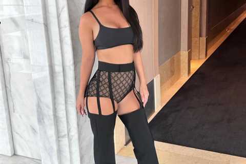 Hollyoaks star Chelsee Healey stuns in see-through knickers and suspenders as she poses for glam..