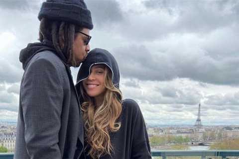 Beyoncé Shares a Sweet Photo of Her and Jay-Z in Cozy Sweats and Off-White x Nike Kicks