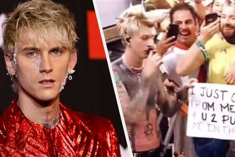 Machine Gun Kelly Was Asked To Punch A Fan In The Face At A Concert — And He Actually Did It