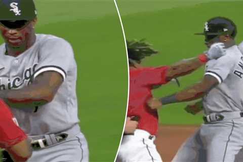 Jose Ramirez decks Tim Anderson leading to wild brawl in Guardians-White Sox game