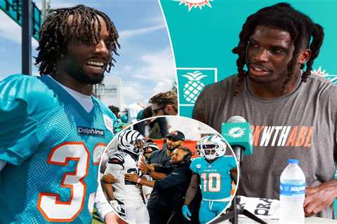 Dolphins’ Tyreek Hill excited to ‘embarrass’ Eli Apple at practice as they squash beef