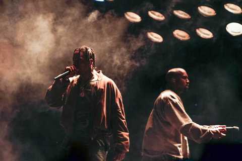 Kanye West Joins Travis Scott Onstage During ‘Utopia’ Rome Concert