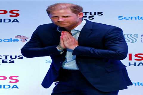 Prince Harry seen for first time since HRH title removed from Royal Family website – but confusion..