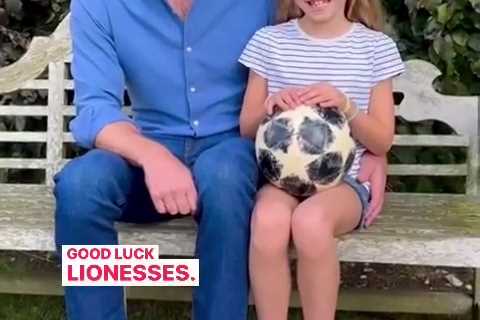 Prince William and Princess Charlotte send heartfelt message to England's Lionesses ahead of..