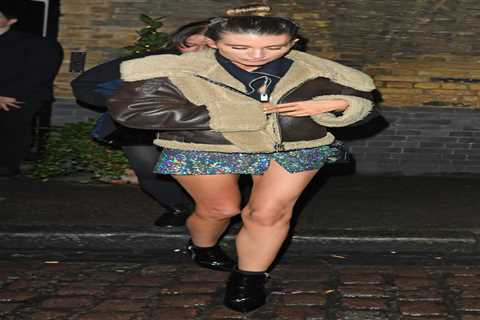 Charley Webb Puts on a Leggy Display for Night Out with Model after Matthew Wolfenden Split